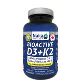 Naka Platinum D3+K2, 150 Softgels - Nature's Source Inc
