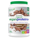 Genuine health Vegan Proteins+ Chocolate 900g - Nature's Source Inc