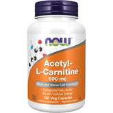 Now Acetyl L Carnitine 500mg 100 Capsules