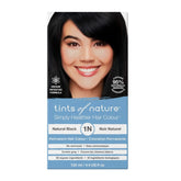 Tints of Nature 1N Natural Black Permanent Hair Color - 130ml - Nature's Source Inc