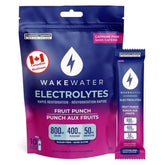 WakeWater Electrolytes Fruit Punch 6g x 10 - Nature's Source Inc