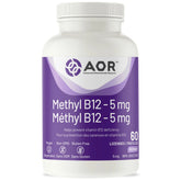 AOR Methyl B12 - 5mg 60 Lozenges - Nature's Source Inc