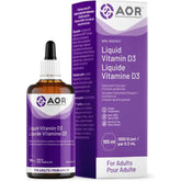 AOR Vitamin D3 Liquid (Adult), 100ml - Nature's Source Inc