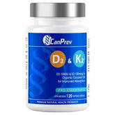 CanPrev D3 & K2 Organic Coconut Oil 120 softgels - Nature's Source Inc