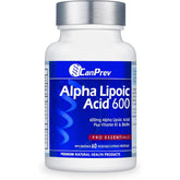 CanPrev Alpha Lipoic Acid 600, 60 Vegan Capsules - Nature's Source Inc