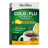 Herbion Cold and Flu Lemon Flavour 10 sachets