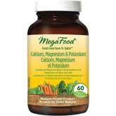 MegaFood Calcium-Magnesium-Potassium 60 Tablets