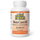 Natural Factors BetaCareAll 25,000 IU 90sg