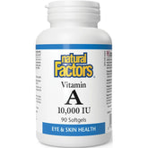 Natural Factors Vitamin A 10,000 IU, 90 Softgels