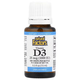 Natural Factors Vitamin D3 Drops 1000 IU, 15ml