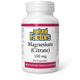 Natural Factors Magnesium Citrate 150mg 90 Capsules