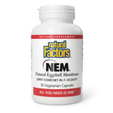 Natural Factors NEM Eggshell Membrane 500 mg 60c - Nature's Source Inc