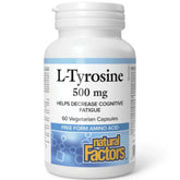 Natural Factors L-Tyrosine 500mg 60 Capsules