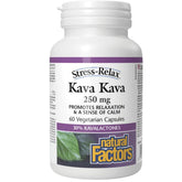 Natural Factors Kava Kava 250 mg 60 Vegetarian Capsules