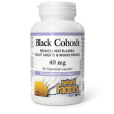 Natural Factors Black Cohosh 40 mg 90 Veg-Caps