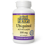 Natural Factors Ubiquinol Active CoQ10 100mg 60sg