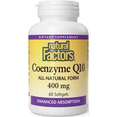 Natural Factors CoQ10, 400mg 60 Softgels
