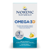 Nordic Naturals Omega 3 + Vitamin D Lemon 60 Softgels