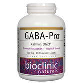 Bioclinic Naturals GABA - Pro 100mg 90 Chewable Tab - Nature's Source Inc
