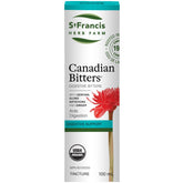 St. Francis Herb Canadian Bitters 100ml Digestive Bitters, Soothing relief of heartburn, indigestion, constipation, bloating, and gas