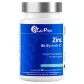 CanPrev Zinc Bisglycinate 25 120 vc - Nature's Source Inc