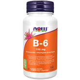 Now Vitamin B6 100mg 100 Capsules