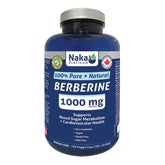 Naka Platinum Berberine 500mg 150 Veggie Capsules - Nature's Source Inc