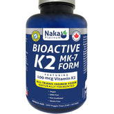 Naka Platinum Vitamin K2 Mk 7 100mcg 300 Vegan Capsules