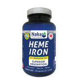 Naka Heme Iron 11mg 60c - Nature's Source Inc