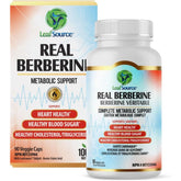 LeafSource Real Berberine Metabolic Support 90 Vegetable Capsules