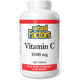 Natural Factors Vitamin C Plus Bioflavonoids 360t - Nature's Source Inc