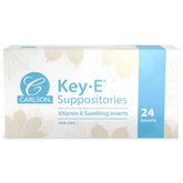 Carlson All-Natural Key E Vitamin E Suppositories 24 Soothing Inserts