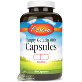 Carlson Laboratories Size 00 Empty, 150 Capsules