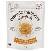 Organic Traditions Golden Flax Seeds 454g