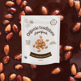 Organic Traditions Dark Chocolate Almonds - 227g - Nature's Source Inc