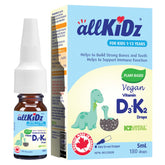 Allkidz Naturals Vegan Vitamin D3 K2 Drops 5ml - Nature's Source Inc
