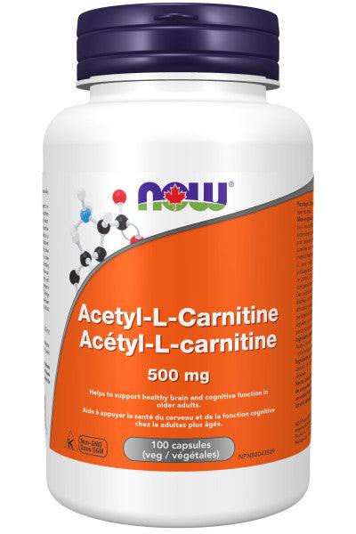 Now Acetyl-L-Carnitine 500mg 100 Capsules Online - Nature's Source Now Acetyl-L-Carnitine 500mg 100 Capsules Online - Nature's Source