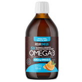 AquaOmega Omega - 3 5X Ultimate Strength EPA 4382mg Orange 450ml - Supporting Heart Health And Inflammation, Promote Overall Wellness, Maintain Healthy Fat Levels - Nature's Source Inc