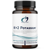 Designs for Health K+2 Potassium 120 Capsules - Provides Nutritional Support To Help Maintain Healthy Blood Pressure Levels, Enhanced Stability And Tolerability For Easier Use, Promotes Energy Production, And Cellular Function - Nature's Source Inc