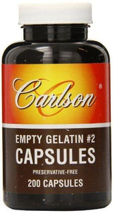 Carlson Labortories Size 2 Empty 200 Capsules - Nature's Source Inc