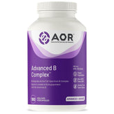 AOR Advanced B Complex, 602mg, 180 Vegan Capsules - Full - Spectrum B Complex Vitamin Supplement for Mood Support, Heart Health and Brain Health Supplement for Adults - Nature's Source Inc