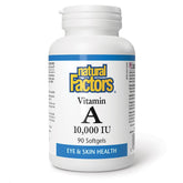 Natural Factors Vitamin A 10 000 IU 90sg - Nature's Source Inc