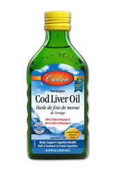 Carlson Labortories Cod Liver Oil Lemon 250ml - Nature's Source Inc