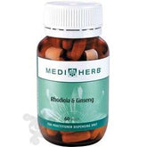 MediHerb Rhodiola & Ginseng 60 Tablets - Adaptogenic Tonic to Enhance Vitality and Stamina, Support Mental Clarity and Cognitive Function, Promote Vitality and Stamina - Nature's Source Inc