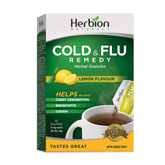 Herbion Cold and Flu Lemon Flavour 10 sachets - Nature's Source Inc