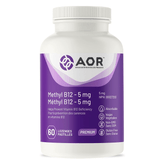 AOR Methyl B12 - 5mg 60 Lozenges - Nature's Source Inc