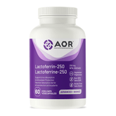 AOR Lactoferrin 250mg 60 Vegan Capsules - An Antioxidant Manages Inflammatory Response, Superior Immune System, Improves Iron Absorption, Lactose Free For Those With Sensitivities - Nature's Source Inc