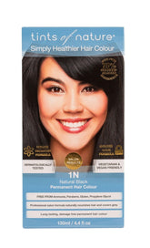 Tints of Nature 1N Natural Black Permanent Hair Color - 130ml - Nature's Source Inc