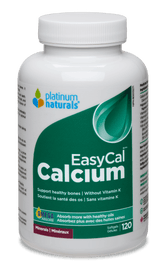 Platinum Naturals EasyCal Calcium - 120 Softgels - Nature's Source Inc