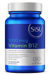 SISU B12 1000 mcg - cyanocobalamin 60 vcap - Nature's Source Inc